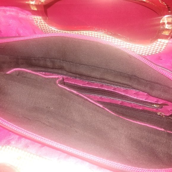 Michael Kors Pink Textured Handbag - Picture 7 of 8